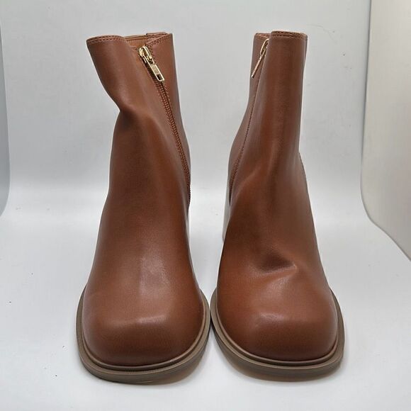 CUSHIONAIRE Women's block heel dress boot +Memory Foam 6 BROWN - Picture 2 of 7